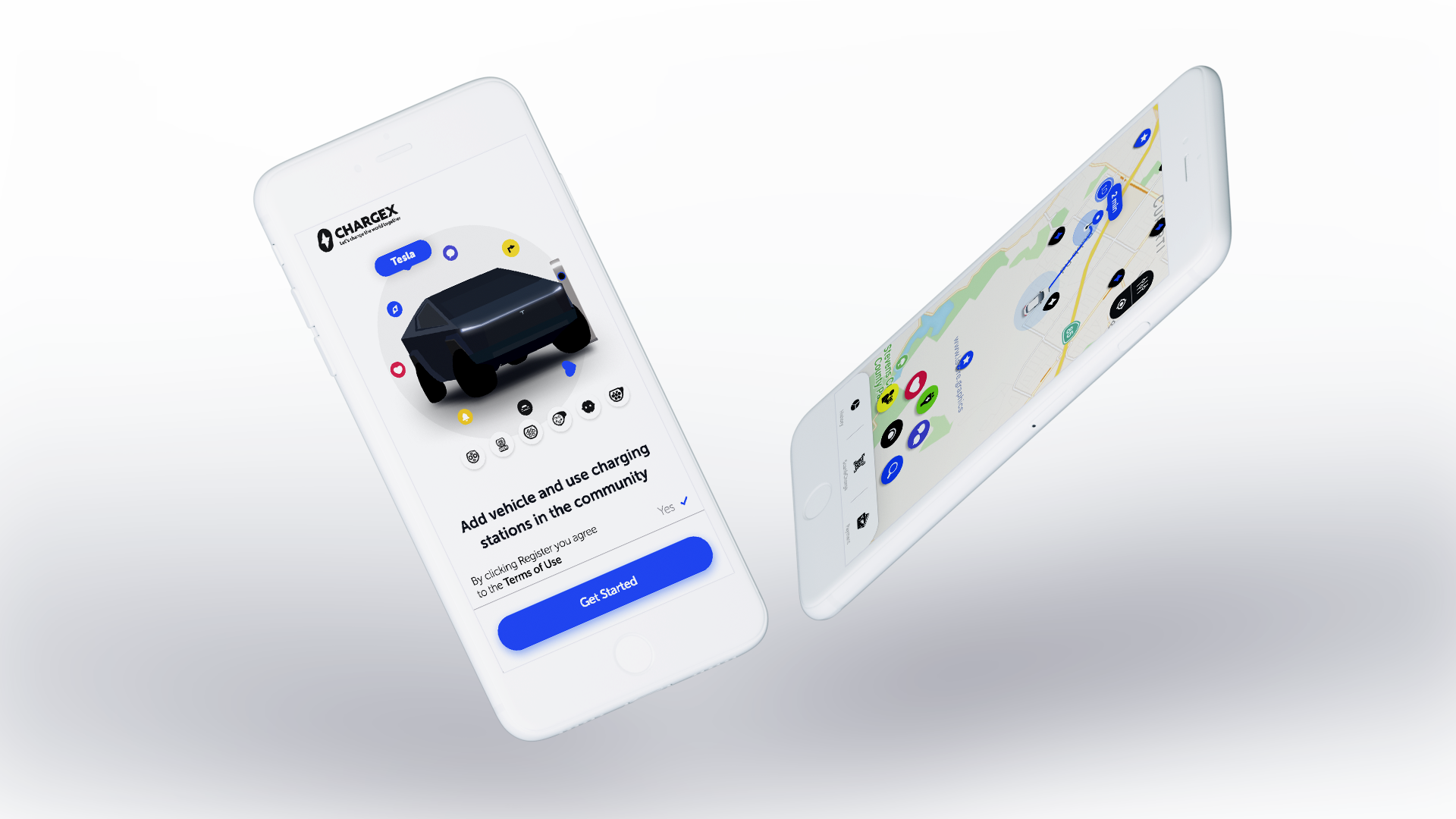 Зарядні станції для електромобілів купити Type 1 2 GB/T CHARGEX